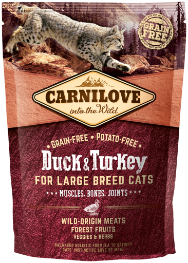 Carnilove Cibo Secco Natural Adult Gatti Raza Grande Anatra E Tacchino 5 Carnilove Cibo Secco Natural Adult Gatti Raza Grande Anatra E Tacchino – Image 3