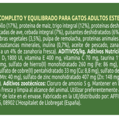 Ultima Cibo Secco SterileAdult Pollo -Nourriture pour chien Boutique 130768 5 ingredients 5 g