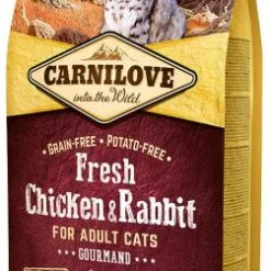 Carnilove Fresh Chic & Rabbit Gourmand 7 Carnilove Fresh Chic & Rabbit Gourmand -Nourriture pour chien Boutique 162646 160869 cl cat chicken rabbit 6kg 3d 1 3 jpg 3 g