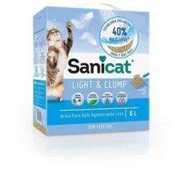 Sanicat Lettiera Per Gatti Light & Clump