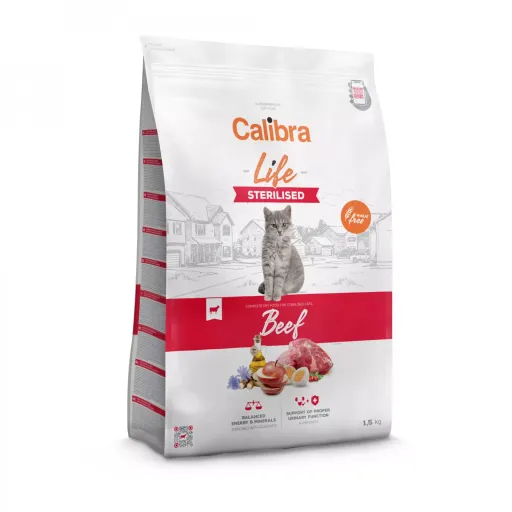 Calibra Cibo Per Gatti Con Manzo Sterilizzato Life 3 Calibra Cibo Per Gatti Con Manzo Sterilizzato Life