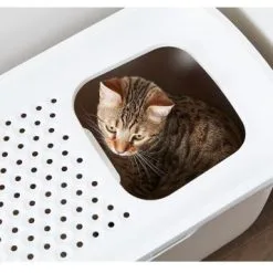 Savic Lettiera Coperta Per Gatti Hop In Moka -Nourriture pour chien Boutique 428021 savic casita gato hop in gris 2 2 g