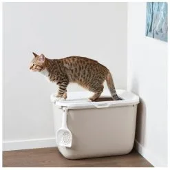 Savic Lettiera Coperta Per Gatti Hop In Moka -Nourriture pour chien Boutique 428021 savic casita gato hop in gris 4 4 g