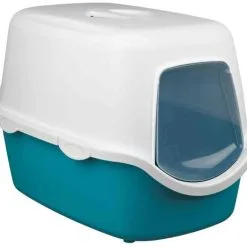Trixie Vico Aquamarine/Bianco, Lettiera Coperta Per Gatti