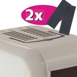 Ferplast Maxi Bella Assorted Cats Covered Cat Litter Pan -Nourriture pour chien Boutique 5951 8010690073262 3 2 g