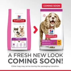 Hill's Science Plan Senior +11 Small & Mini Con Pollo -Nourriture pour chien Boutique 62899 atf12 52742283005 packaging transition 3 g