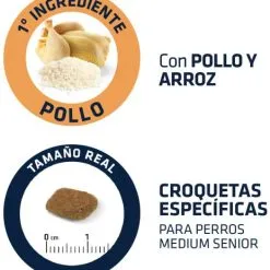 Advance Cibo Secco Medium Senior Di Pollo E Riso -Nourriture pour chien Boutique 66 4 4 g