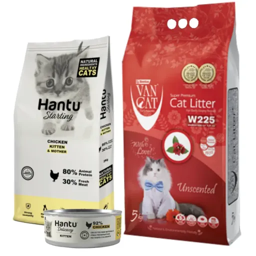 Hantu Welcome Pack Kittens: Van Cat Classic Chicken Meal, Chicken Wet Food And Litter 3 Hantu Welcome Pack Kittens: Van Cat Classic Chicken Meal, Chicken Wet Food And Litter