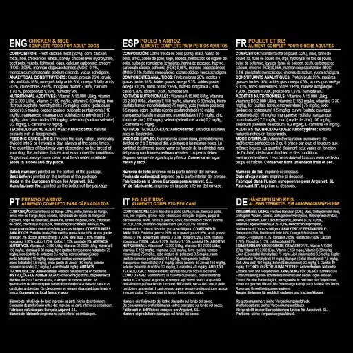 Arquivet Cibo Per Cani Adulti Con Pollo E Riso 7 Arquivet Cibo Per Cani Adulti Con Pollo E Riso – Image 5