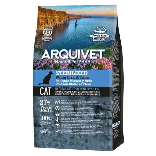 Arquivet Cibo Secco Per GattiSterile De Pesce Bianco E Tuna 3 Arquivet Cibo Secco Per GattiSterile De Pesce Bianco E Tuna