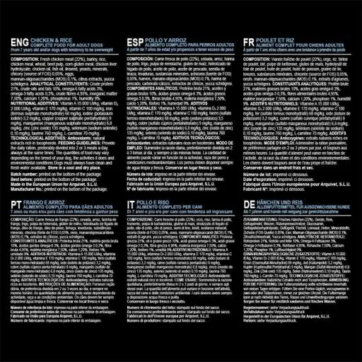 Arquivet Cibo Per Cani Senior&Light Pollo E Riso 6 Arquivet Cibo Per Cani Senior&Light Pollo E Riso – Image 4