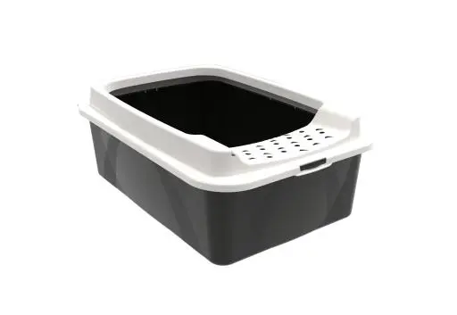 Rotho Bonnie Eco Cat Litter Tray Black 3 Rotho Bonnie Eco Cat Litter Tray Black