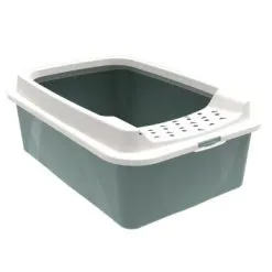 Rotho Bonnie Eco Cat Litter Tray Green