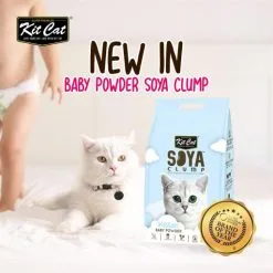 Kit Cat Eco SoyaClump Sabbia Al Talco -Nourriture pour chien Boutique NEWIN BABYPOWDERSOYACLUMP g