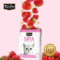 Kit Cat Arena Eco SoyaClump Fragola -Nourriture pour chien Boutique STRAWBERRY 01 g