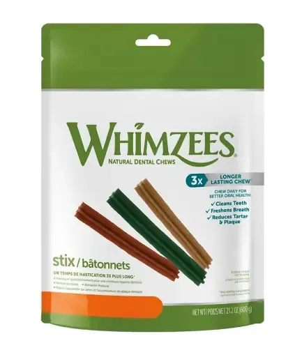 Whimzees Snack Sticks Dentales Estrella Para Perros 3 Whimzees Snack Sticks Dentales Estrella Para Perros