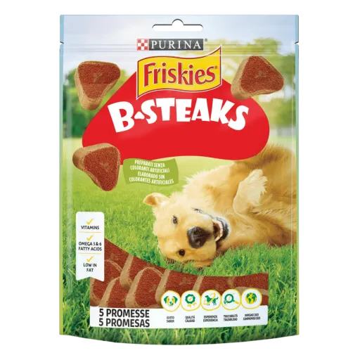 Pacco 5 Friskies B-Steaks Mangimi Di Carne Per Cani 3 Pacco 5 Friskies B-Steaks Mangimi Di Carne Per Cani