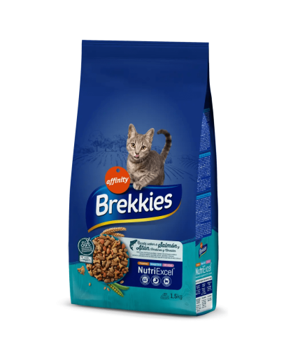 Brekkies Excel Pienso Adult Salmón Y Atún Con Verduras Y Cereales Para Gatos 3 Brekkies Excel Pienso Adult Salmón Y Atún Con Verduras Y Cereales Para Gatos