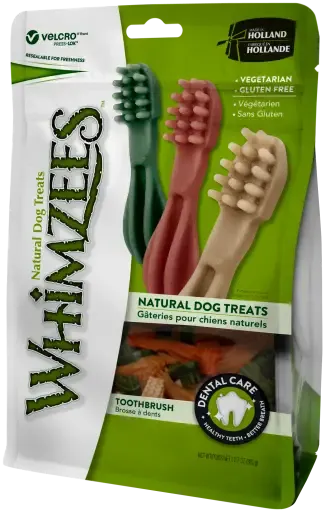 Whimzees Snack Dentale Per Cani A Forma Di Spazzola 3 Whimzees Snack Dentale Per Cani A Forma Di Spazzola