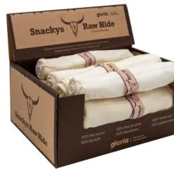 Gloria Pets Snackys Rawhide Chewy Fur Roll